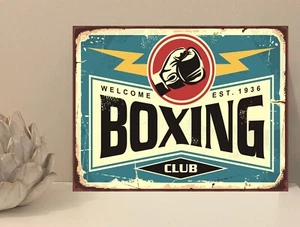 1x Boxclub rustikal Retro Metall Plakette Schild Geschenk Haus Neuheit (mt68) - Bild 1 von 4