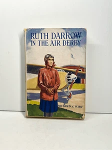 Ruth Darrow In The Air Derby Mildred A Wirt 1930 Dust Jacket RARE VTG HC Book - Picture 1 of 14