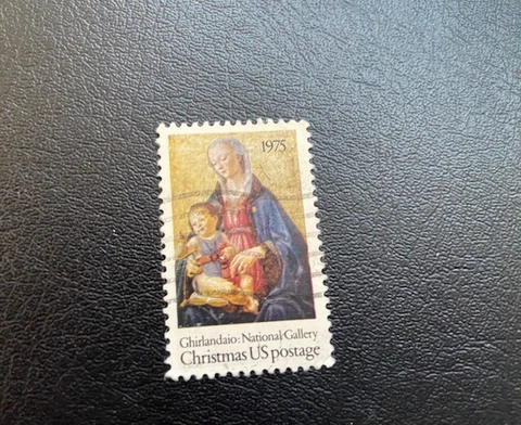 US Stamp Madonna & Child Christmas Stamp 10c 1975 (cancelled) Cover
