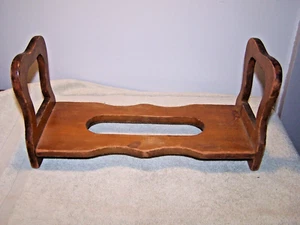 VTG Wooden Simple Single Shelf Display Cookbooks, CDs, Children' Books - Picture 1 of 4