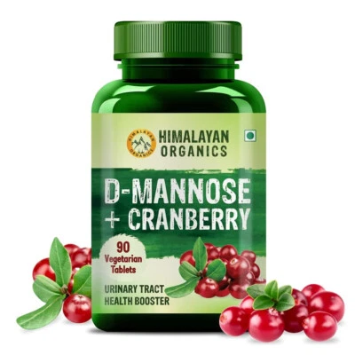 喜马拉雅有机 D-MANNOSE CRANBERRY 抗氧化丰富补充剂 90 片 FS — 第 1/4 张图片