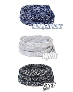 Zapato plano elefante cordones para Air AJ Jordan III 3 gris medianoche azul marino Georgetown - Imagen 1 de 1