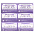 Dr. Bronner's Pure Castile Bar Soap Lavender 5 ounce 6-Pack