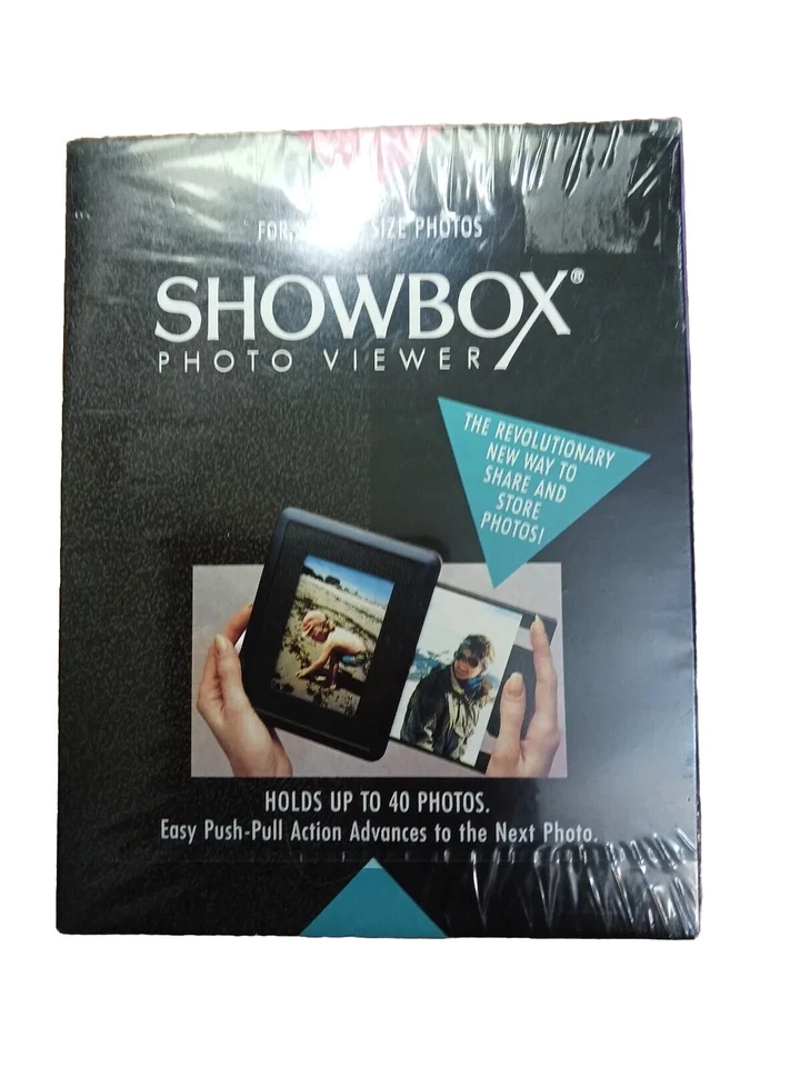SHOWBOX Photo Viewer by Burnes Holds up to 40 Photos 3 1/2 by 5 Inches