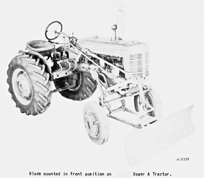 IH International McCormick 1A-60 Super A 100 130 140 Hoja de Nieve y Niveladora Manual Foto 1 de 4