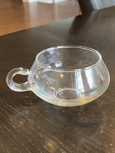 Vintage Set Of 6 Blown Glass Moderno Riekes Crisa Crystal Punch Cups - Picture 1 of 3