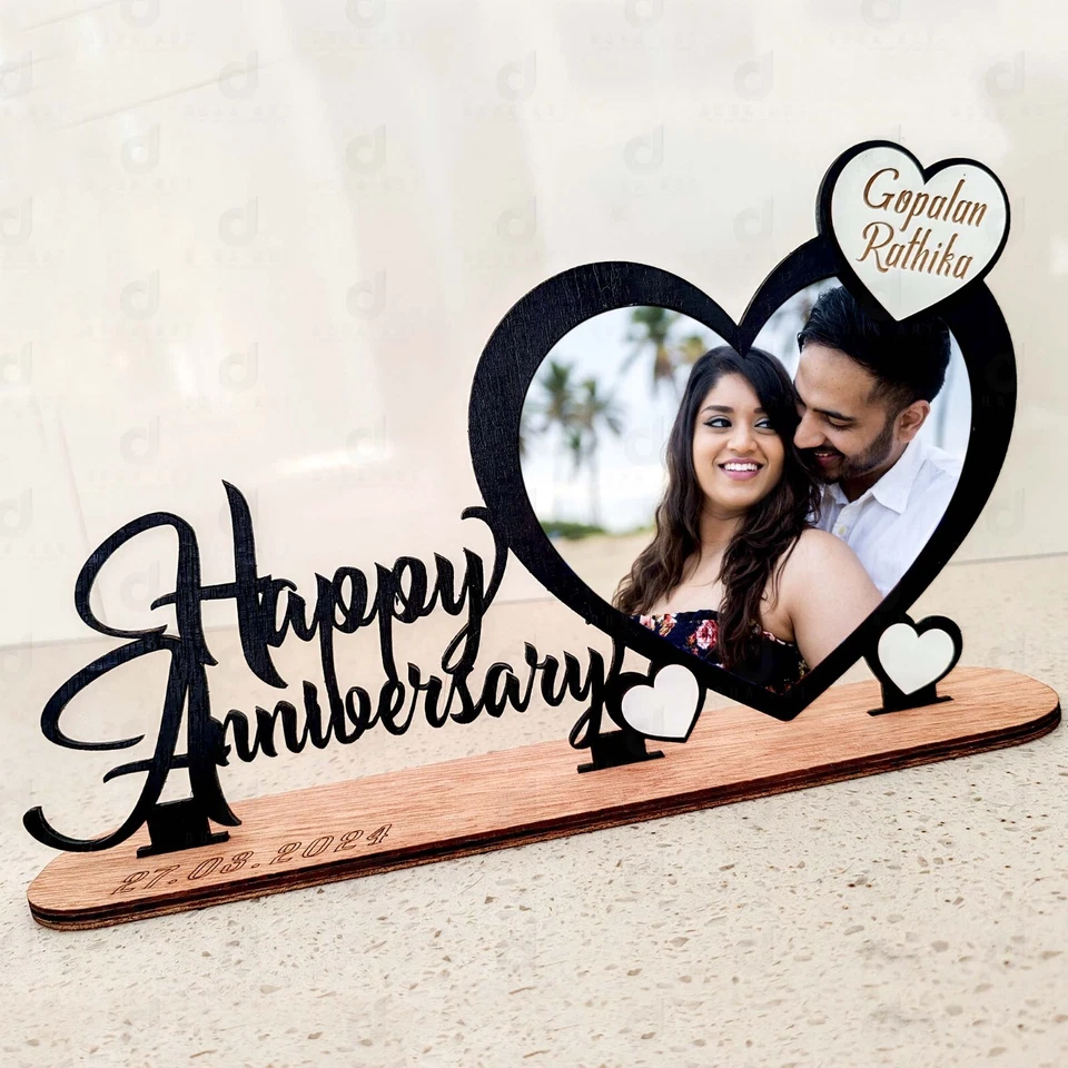 Regalo de madera personalizado con tu foto para feliz aniversario regalo de cumpleaños Foto 1 de 4