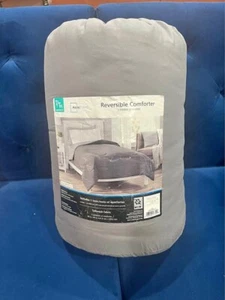 Mainstays Twin/Twin XL Reversible Comforter 66X90 Inch Grey - Picture 1 of 5