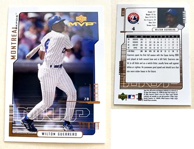 WILTON GUERRERO 2000 UPPER DECK MVP BASEBALL CARD 85 MONTREAL EXPOS - Image 1 of 3