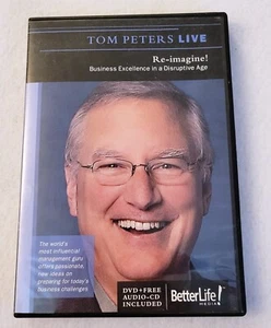 Tom Peters Live Re-imagine! Business Excellence In A Disruptive Age DVD + CD - Picture 1 of 4