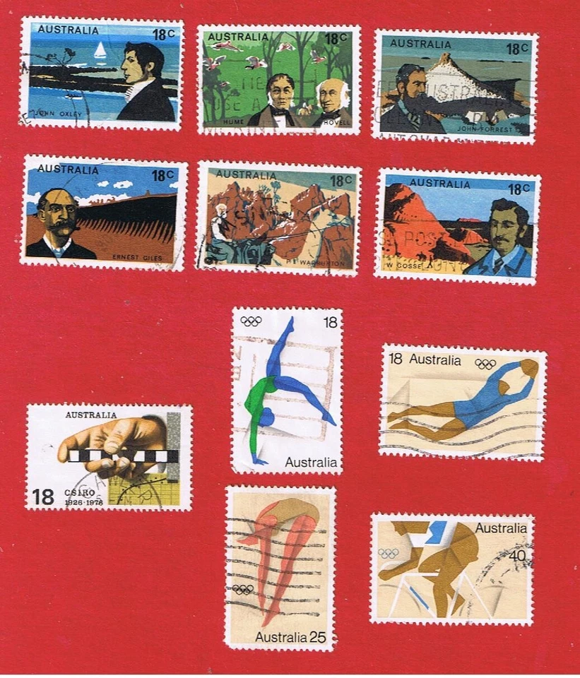 Australia #630-640   VF used  2 sets + single  Free S/H - Image 1 of 1