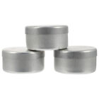  3 Pcs Aluminum Laboratory Box Empty Candle Tins Gift Containers