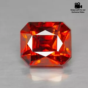 2.95 CT Cristal Marigold Orange Sphalerite Gemstone OCTagon Shape Unique Stone - Picture 1 of 8