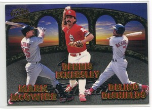 1998 Pacific Invincible Team Checklists 23 McGee Lankford Eckersley McGwire