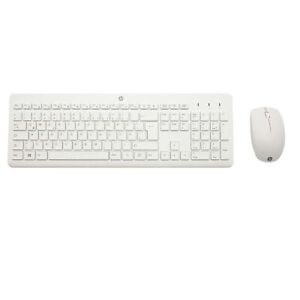 HP 230 Set Maus E Tastatur Drahtlos Weiß Qwertz Layout Deutsch M&K