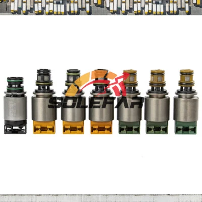 Valve Body Solenoids For 01-11 BMW 325i 335is 535i 328i ZF6HP19 6HP21 6HP26 7pcs - Image 1 of 4