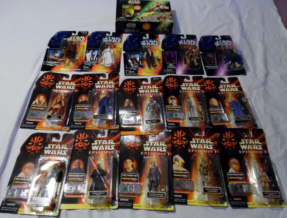Star Wars Action Figure Lot of 16, EPISODE 1, POTF, Shadow of the Empire, New - Image 1 of 3