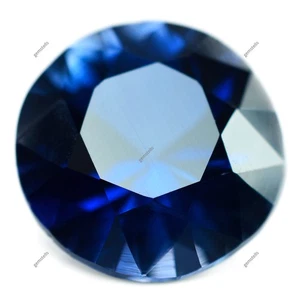 5,65 ct Natürlicher Ceylon Blauer Saphir Rundschliff Zertifiziert Lose Edelsteine - Bild 1 von 5