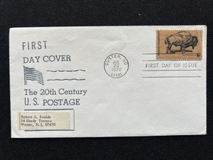 1392 Wildlife Conservation - Buffalo FDC Cachet Jul 20, 1970 Custer SD - Picture 1 of 2