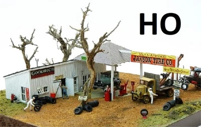 HO Scale - Jaxson Tire Co. "Laser Cut wood BUILDING KIT", JLI-661 - Image 1 of 2