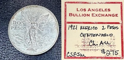 1921 Mexico Silver 2 Pesos Centenario Choice AU - Image 1 of 2