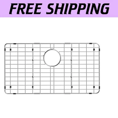 High-Strength Stainless Steel Sink Grid - 28-3/8" x 14-3/16" Scratch Protection - Image 1 of 4