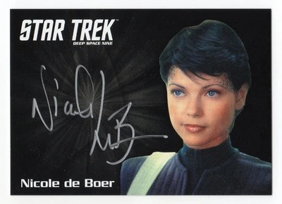 2021 Women of Star Trek Art & Images Silver Autograph Nicole De Boer as Ezri Dax - Image 1 of 3