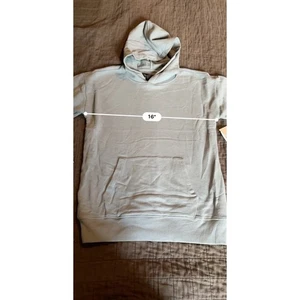 Treasure & Bond Hoodie Pullover Sweatshirt Kangaroo Pocket Blue L (10/12) - Picture 1 of 5