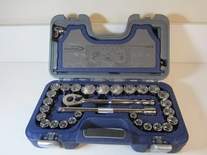 BLUE POINT BLPGSS1233 , SAE/MM 33PC  1/2" Drive Ratchet & Sockets 'NEW' **G16** - Bild 1 von 12