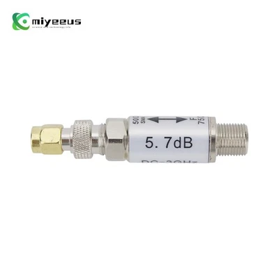 0-3GHz SMA Male to F Female Connector 50-75ohm Impedance Converter High Quality - Image 1 of 4