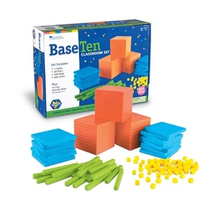 Base Ten Classroom Set 823 Pieces With Activity Book For Grades 3 To 6 - Picture 1 of 5