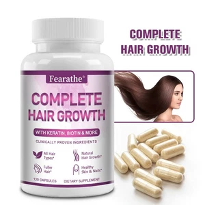 Complete Hair Growth Prevent Hair Loss Promotes Healthy Hair Skin Healthy 30-120 - Picture 1 of 13