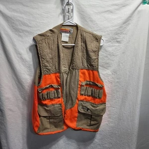 Vintage Winchester Beige And Orange Deluxe Front Loader Hunting Vest L - Picture 1 of 6