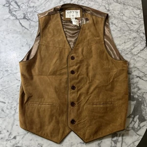 Orvis Frontier Suede Vest Men’s Size L - Picture 1 of 6