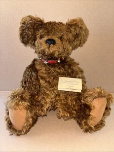 Teddybär INHALTSHERZEN dichter lockiger Mohair Buster von Kathy Klimas 17,5 Zoll - Bild 1 von 20
