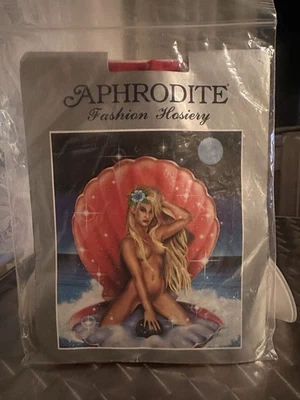 Meia-calça Aphrodite Moda Feminina Tamanho Único Vermelha Nova Vintage - Imagem 1 de 3