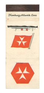 HAMBURG ATLANTIK LINE MATCHBOX LABEL 50ER JAHRE MARINE GERMANY DEUTSCHLAND - Bild 1 von 1