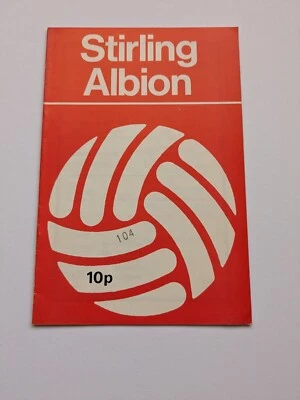 Stirling Albion v Queen of the South  Scottish Football Programme 1977 - Image 1 of 4