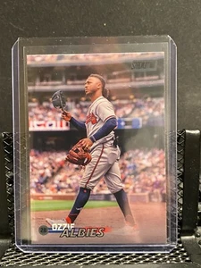 Ozzie Albies 2023 Topps Stadium Club Black Foil Card - Braves  - Picture 1 of 2