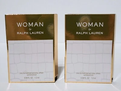 LOTE de 2 ~ Ralph Lauren MUJER Eau de Parfum 0.04 fl.oz / 1.2 ml MUESTRAS EN TARJETA Foto 1 de 3