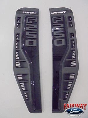 23 thru 26 Super Duty OEM Ford F-250 LARIAT Black Appearance Pkg Fender Emblem - Image 1 of 4