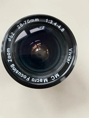 Vivitar MC Macro Focusing Zoom 52mm Lens 1:3.5-5.4 28-70 - Image 1 of 4