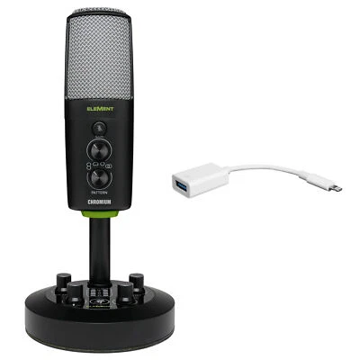 Mackie Chromium USB Recording Podcast Streaming Microphone + iPhone/iPad Cable - Image 1 of 4