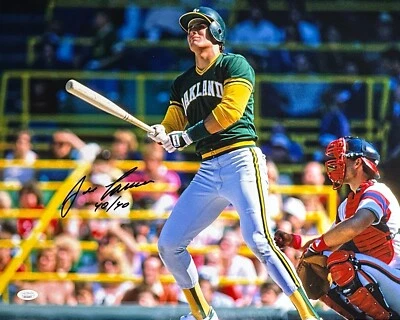 Jose Canseco autographed signed 16x20 photo MLB Oakland Athletics JSA COA - Image 1 of 2