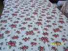 Ancien coupon de tissu en coton fleuri imperméabilisé des années 50/60. Réf n°54