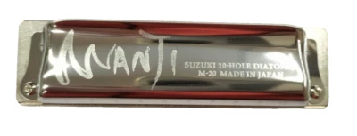 Suzuki Armonica a Bocca Diatonica Manji M-20 C in Do Cusotdia Rigida 10 Fori - Immagine 1 di 4