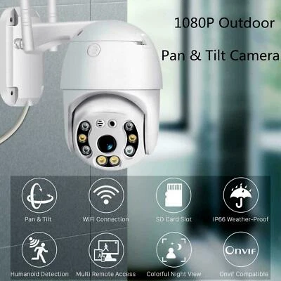 TELECAMERA DA ESTERNO WIFI SMART CAMERA IP PTZ 1080p TELECAMERA DI SICUREZZA - Immagine 1 di 4