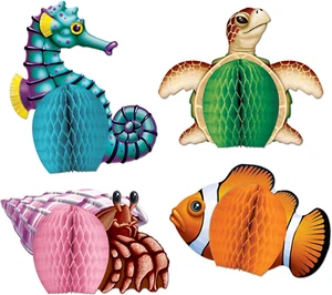 Sea Creatures Honeycomb Party Decorations - Picture 1 of 1