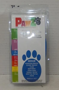 New Protex PawZ Rubber Dog Boots Medium Blue Reusable Disposable Waterproof 12PK - Picture 1 of 3