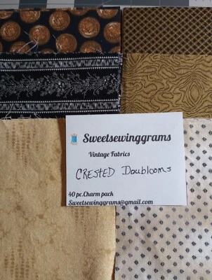 charm packs 5 x5 40 Piece. Crested Doubloons. All Designer Ferrics. - Image 1 of 3